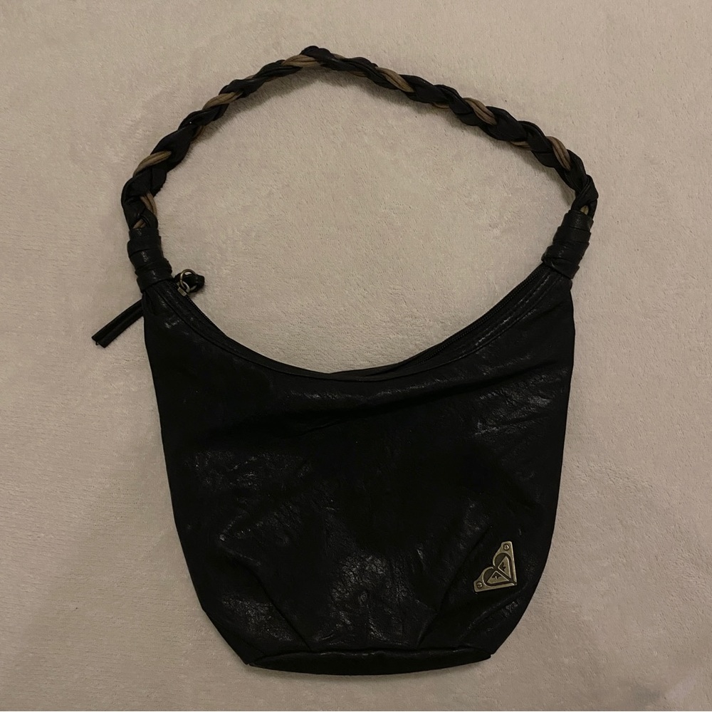roxy braided hobo leather bag/purse